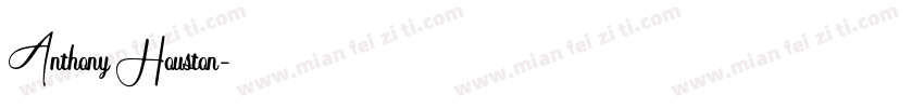 Anthony Houston字体转换